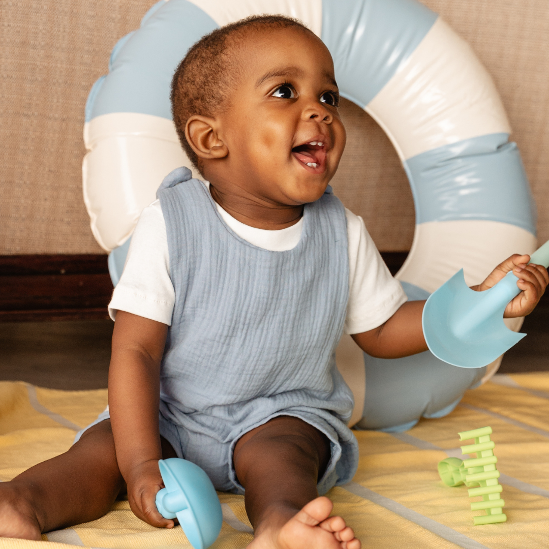 Baby Muslin Short Harem Romper