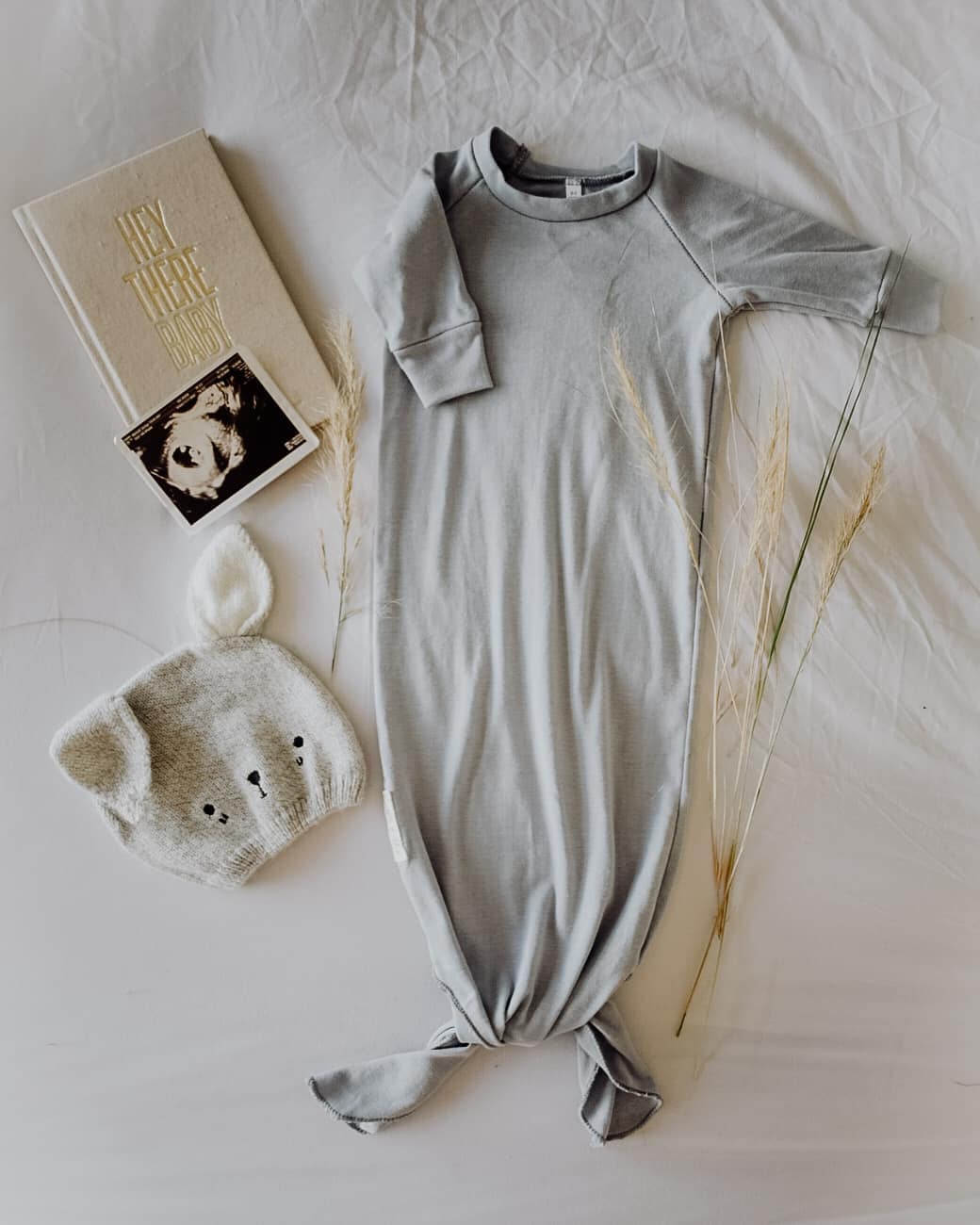 Newborn Gift Bundle | Knotted Tie Gown