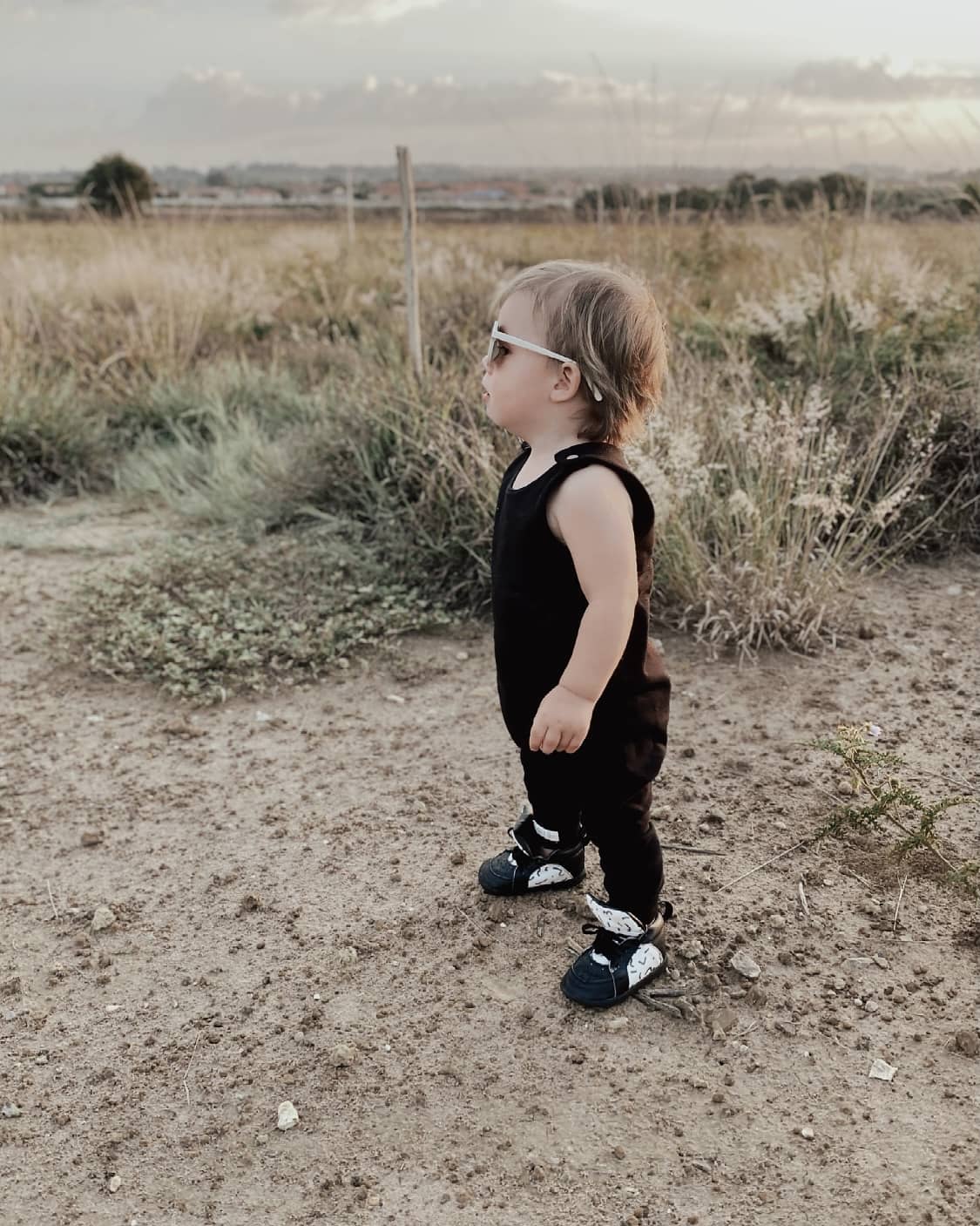 Baby Harem Romper - Solid Cotton