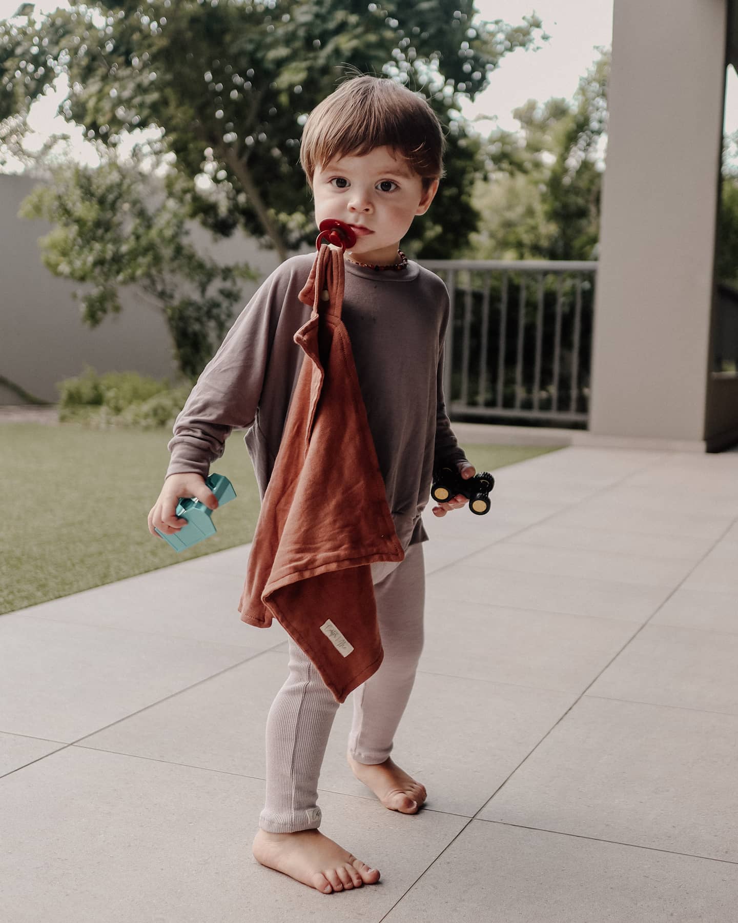 Solid Cotton Pacifier Blankie