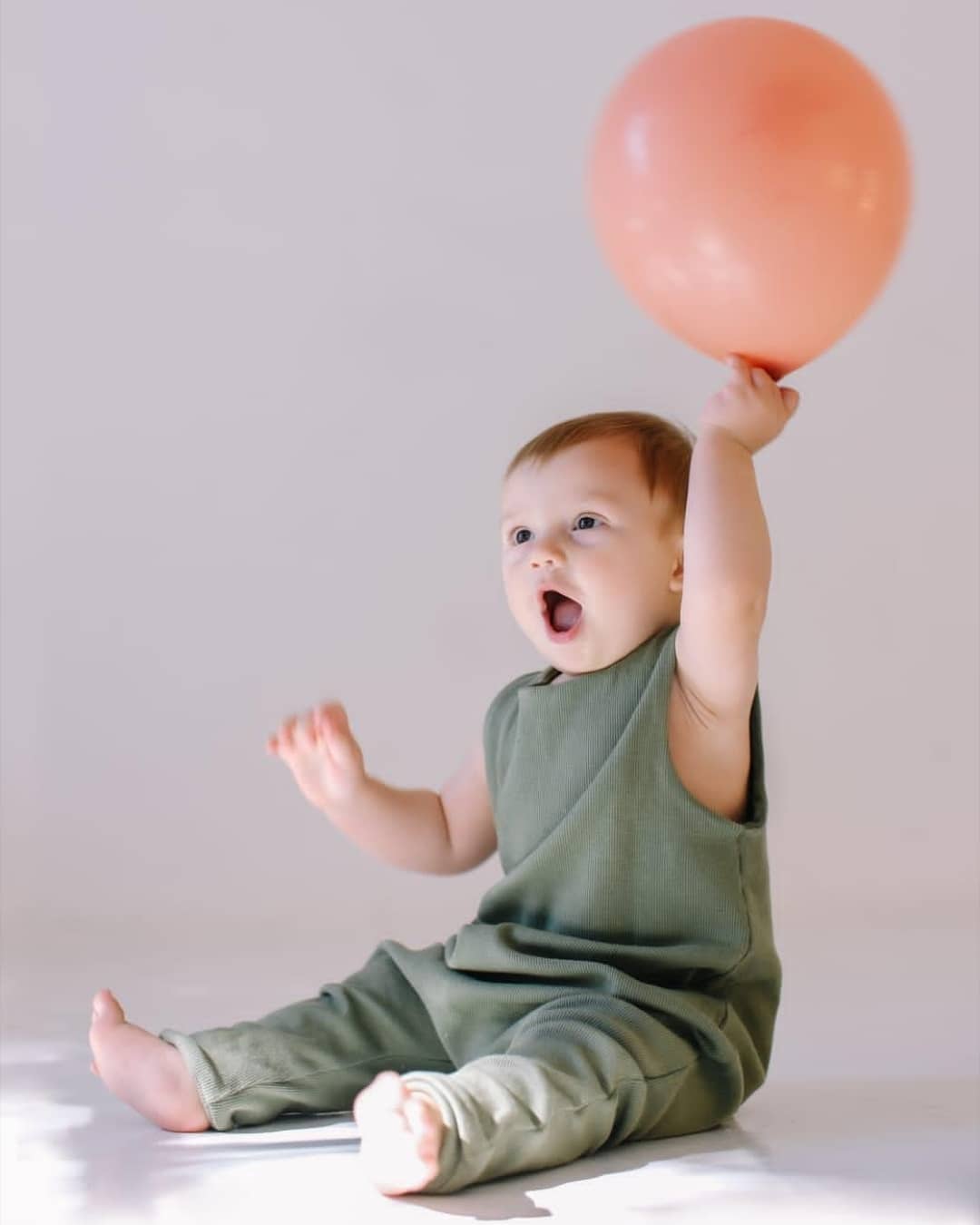 Baby Ribbed Harem Romper
