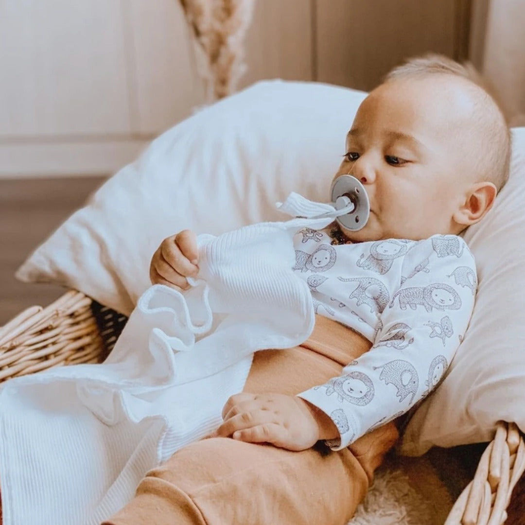 Solid Cotton Pacifier Blankie