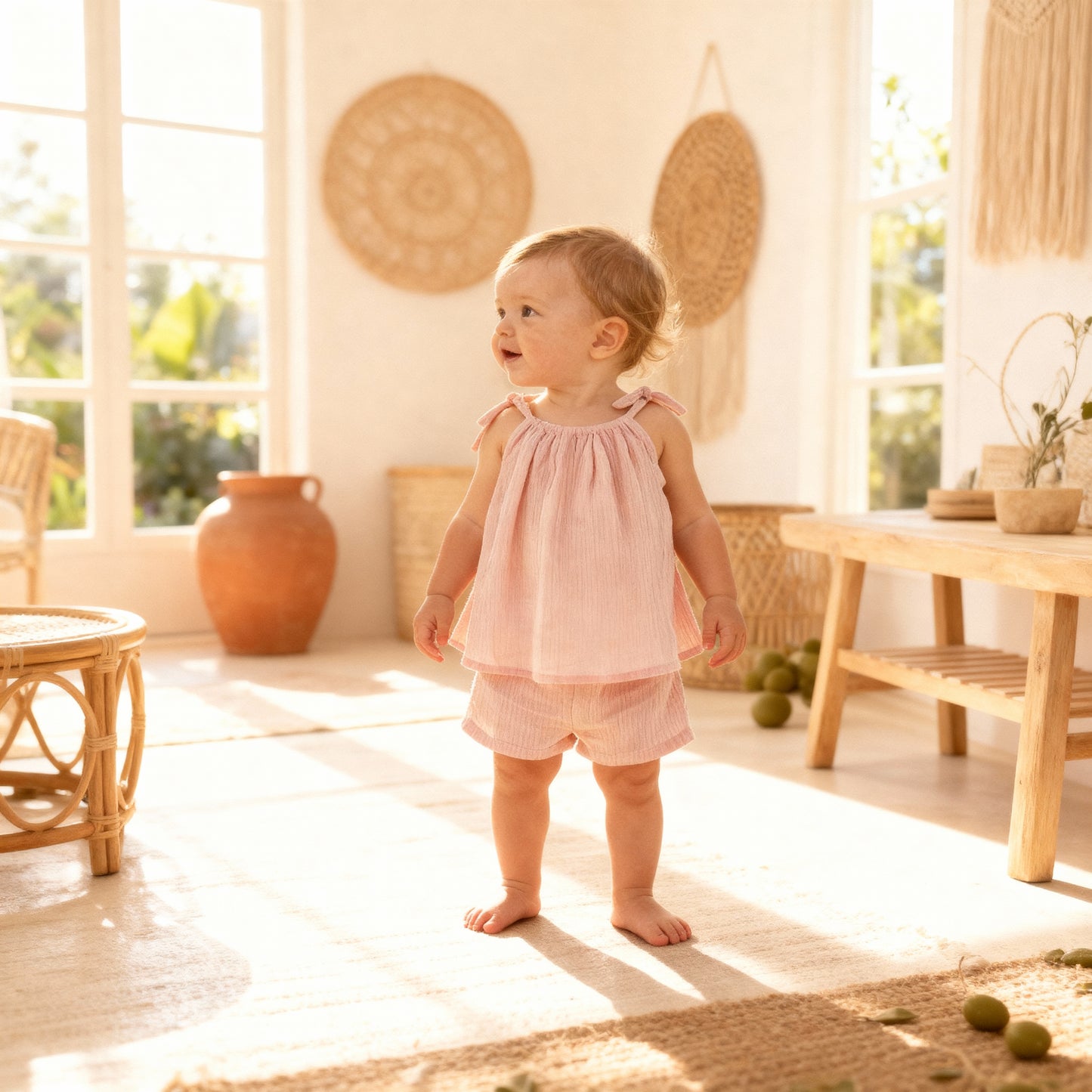 Baby Muslin Two-Piece Set