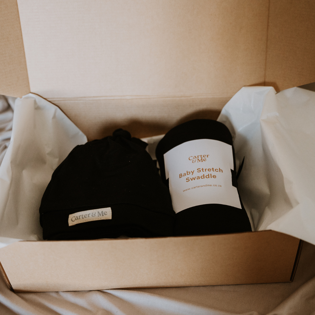 Stretch Swaddle Set + Beanie