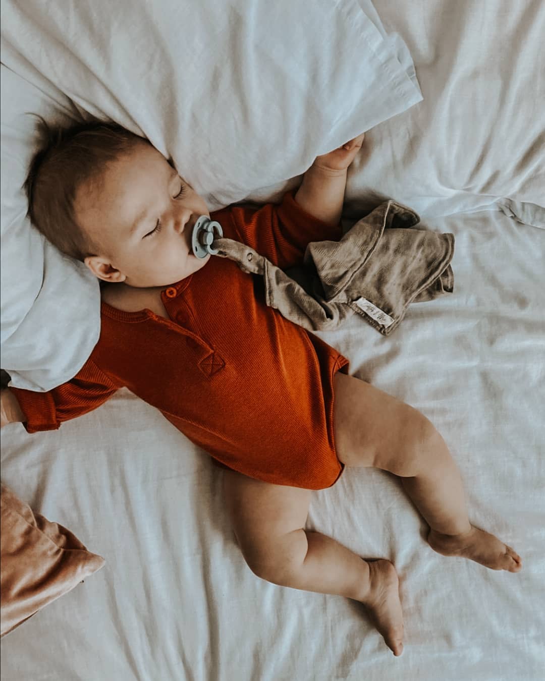 Solid Cotton Pacifier Blankie
