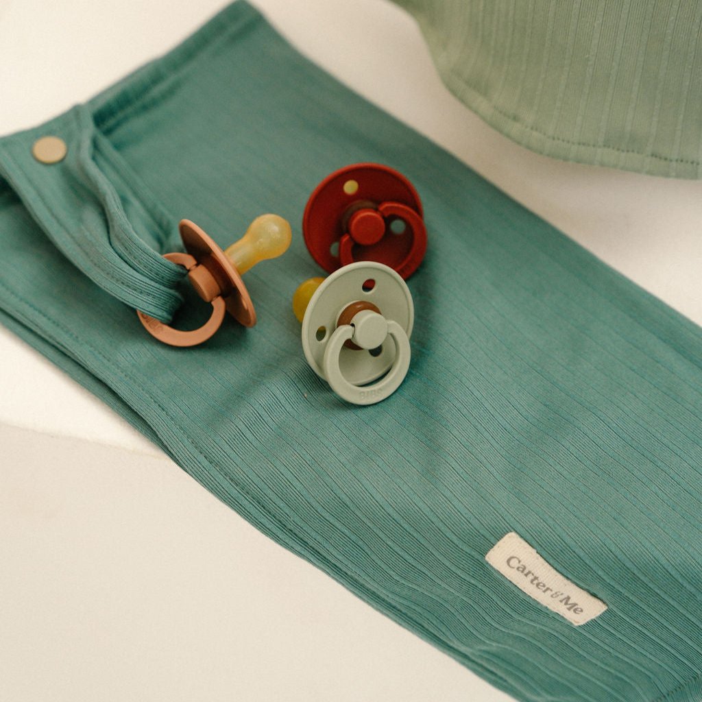 Wide RIbb Cotton Pacifier Blankie (Sale)