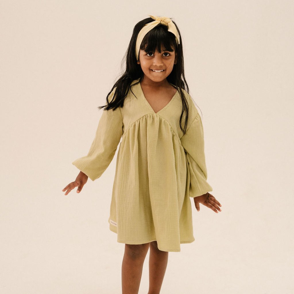 Toddler + Kids Puff Sleeve Dress (Sale)