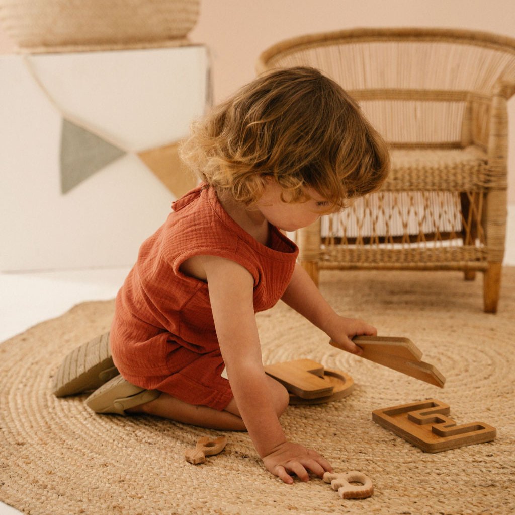 Toddler + Kids Muslin Vest and Shorts Set