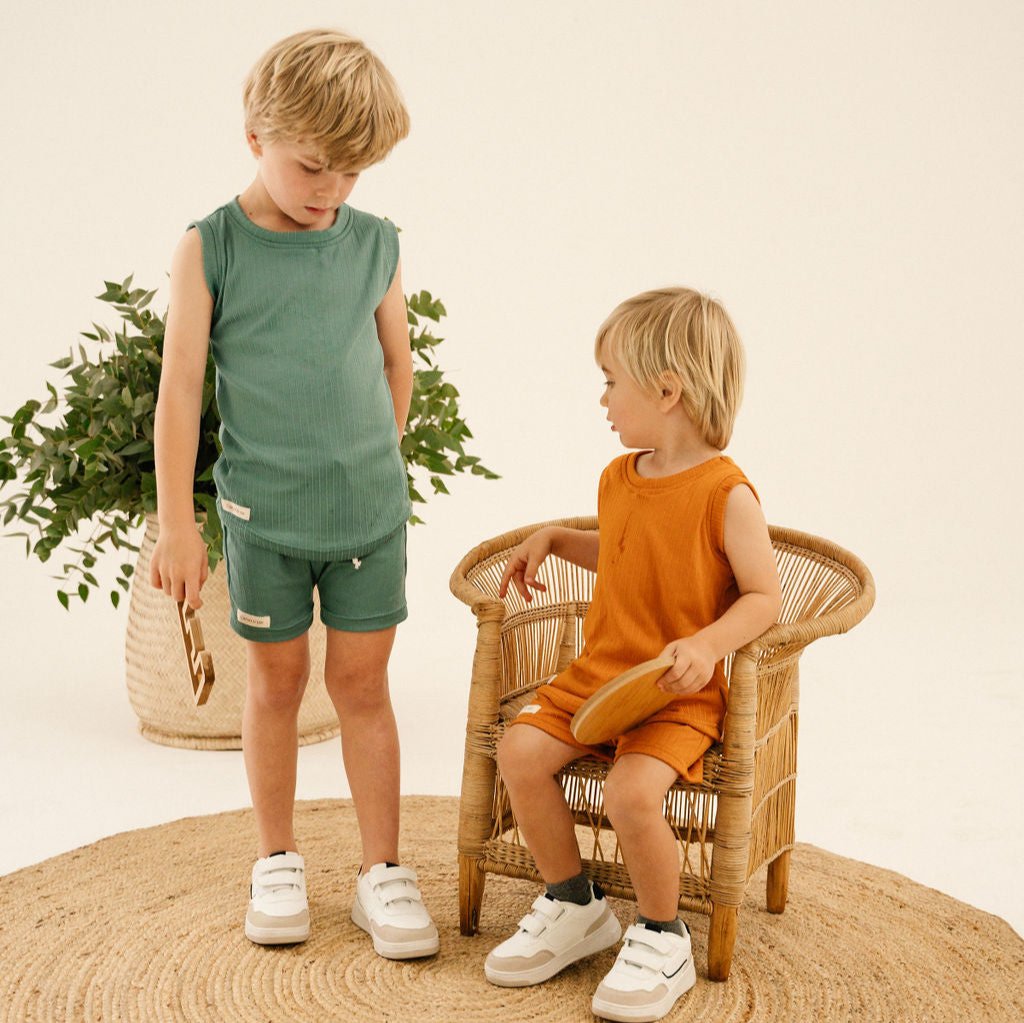 Toddler + Kids Ribbed Vest and Shorts Set (Sale)