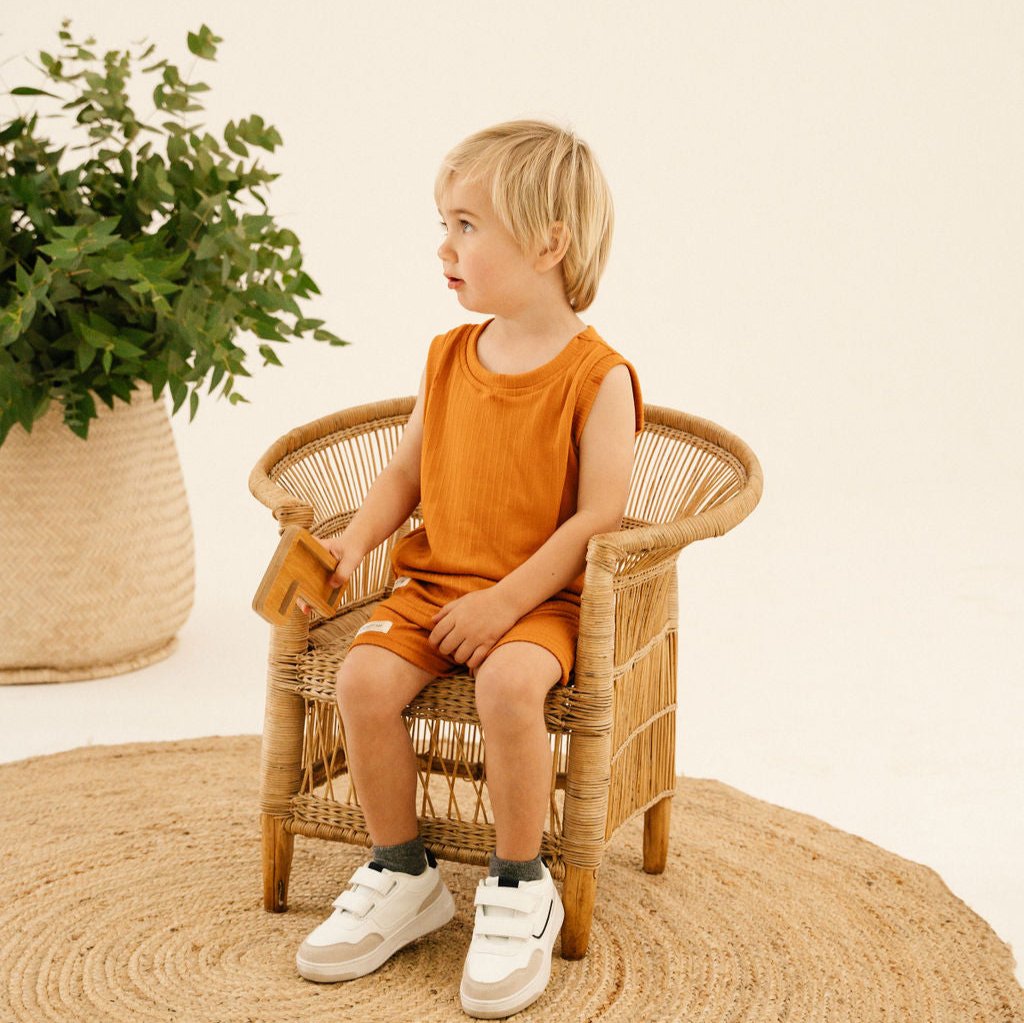Baby Ribbed Vest and Shorts Set