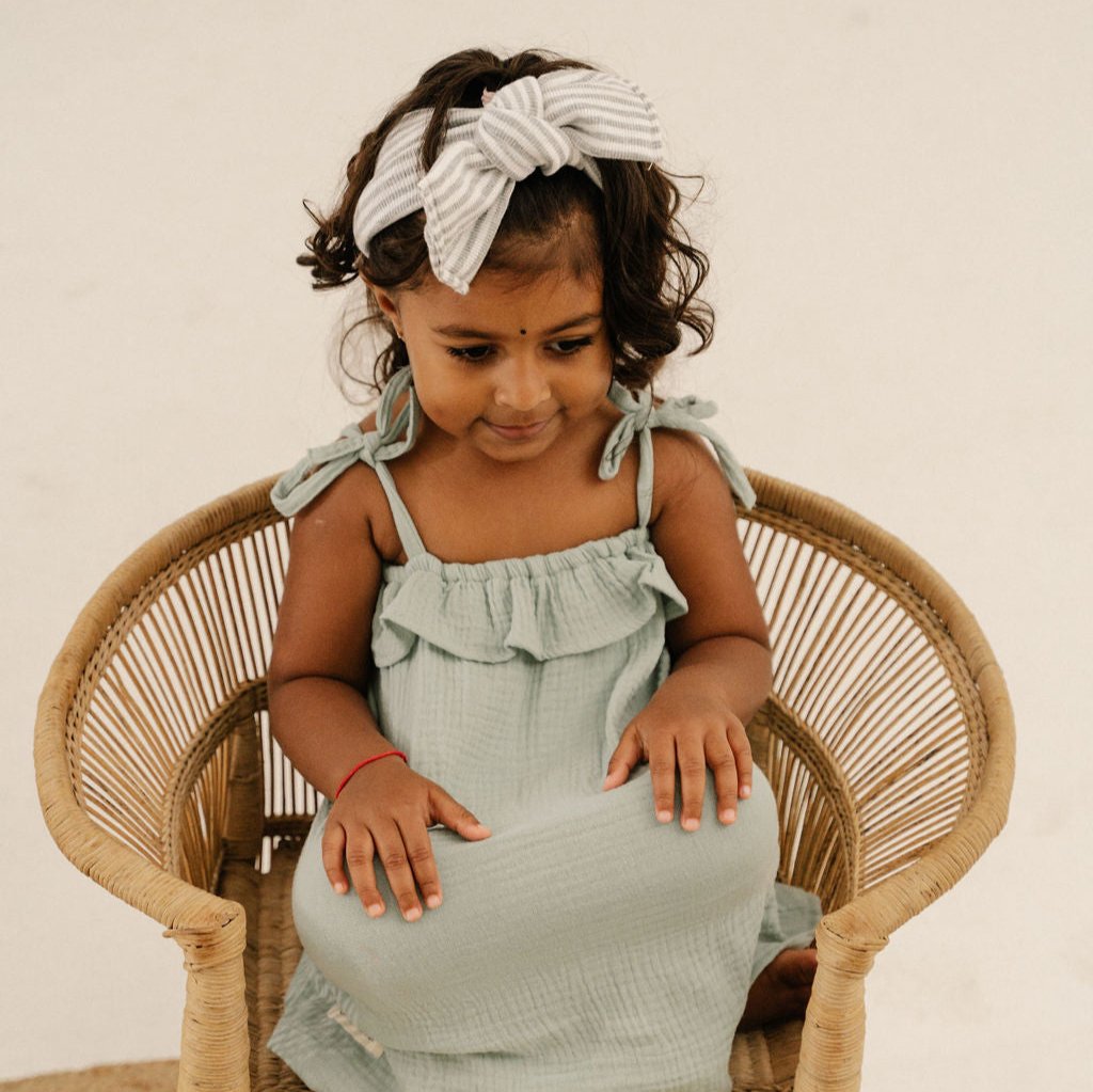 Toddler + Kids Tie Top Frill Dress (Sale)