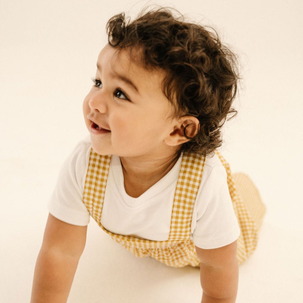 Toddler + Kids Gingham Romper