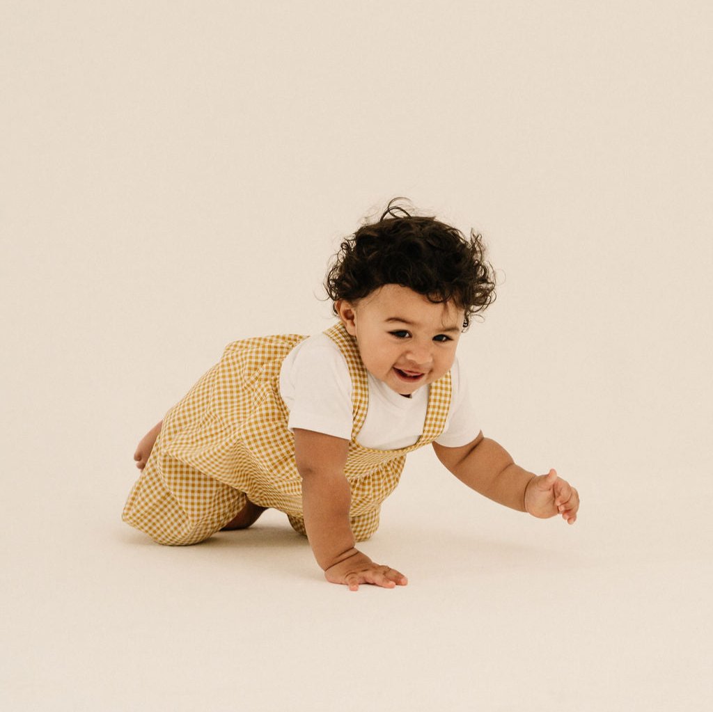 Toddler + Kids Gingham Romper