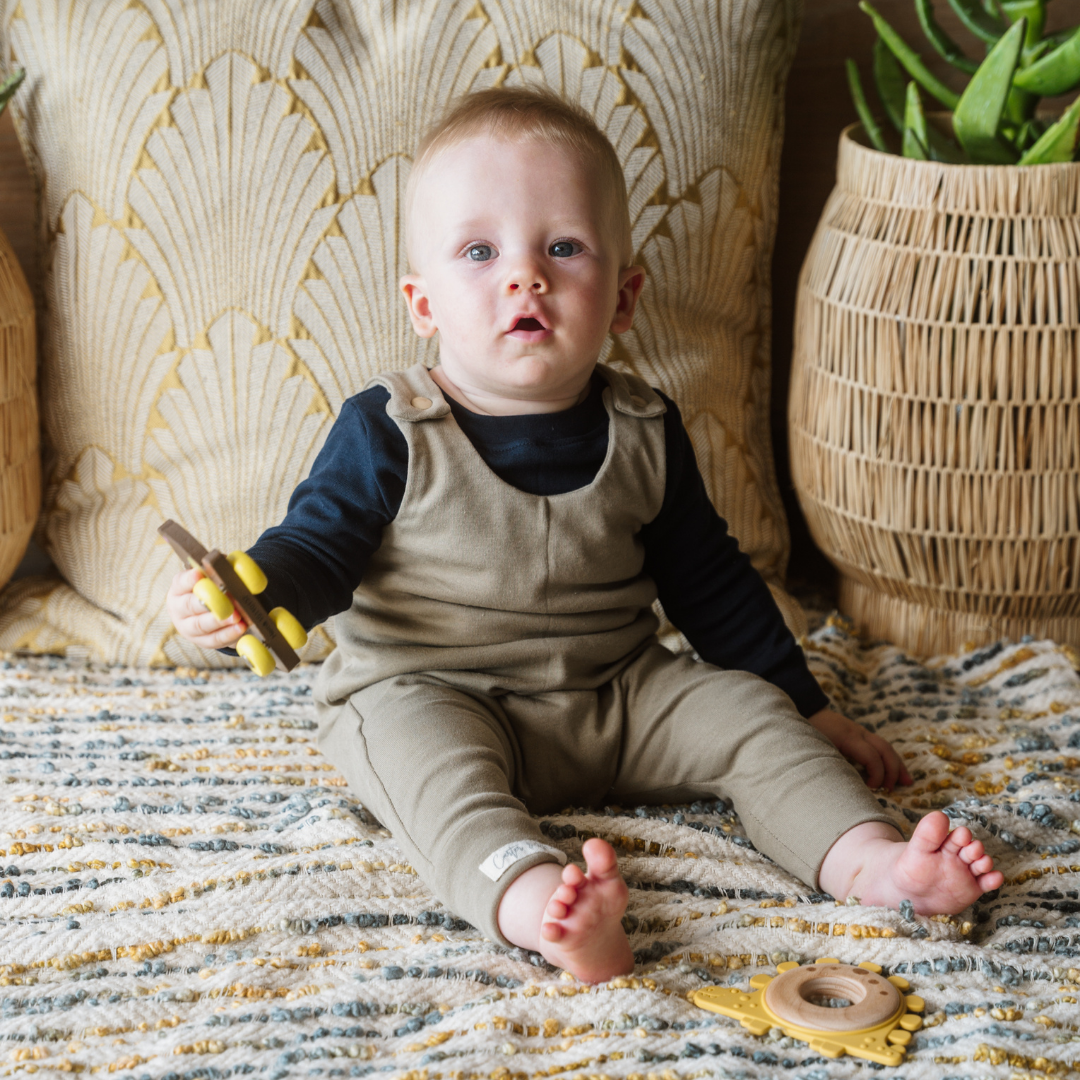 Baby Harem Romper - Solid Cotton