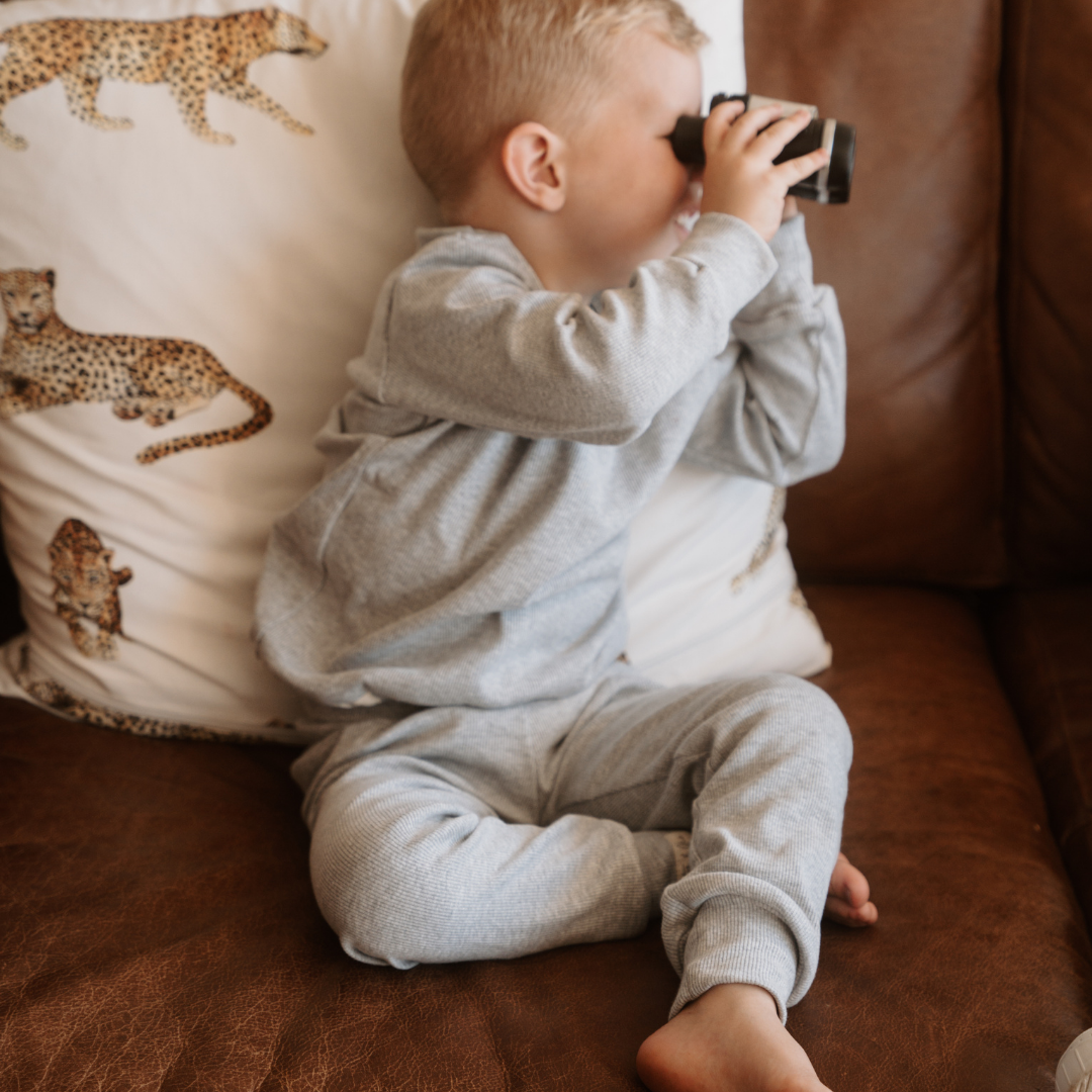Toddler + Kids Ribbed Tracksuit Set