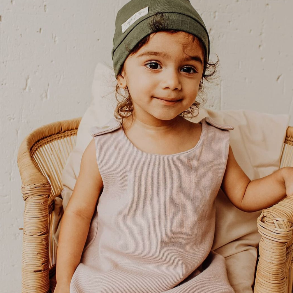 Baby Ribbed Harem Romper