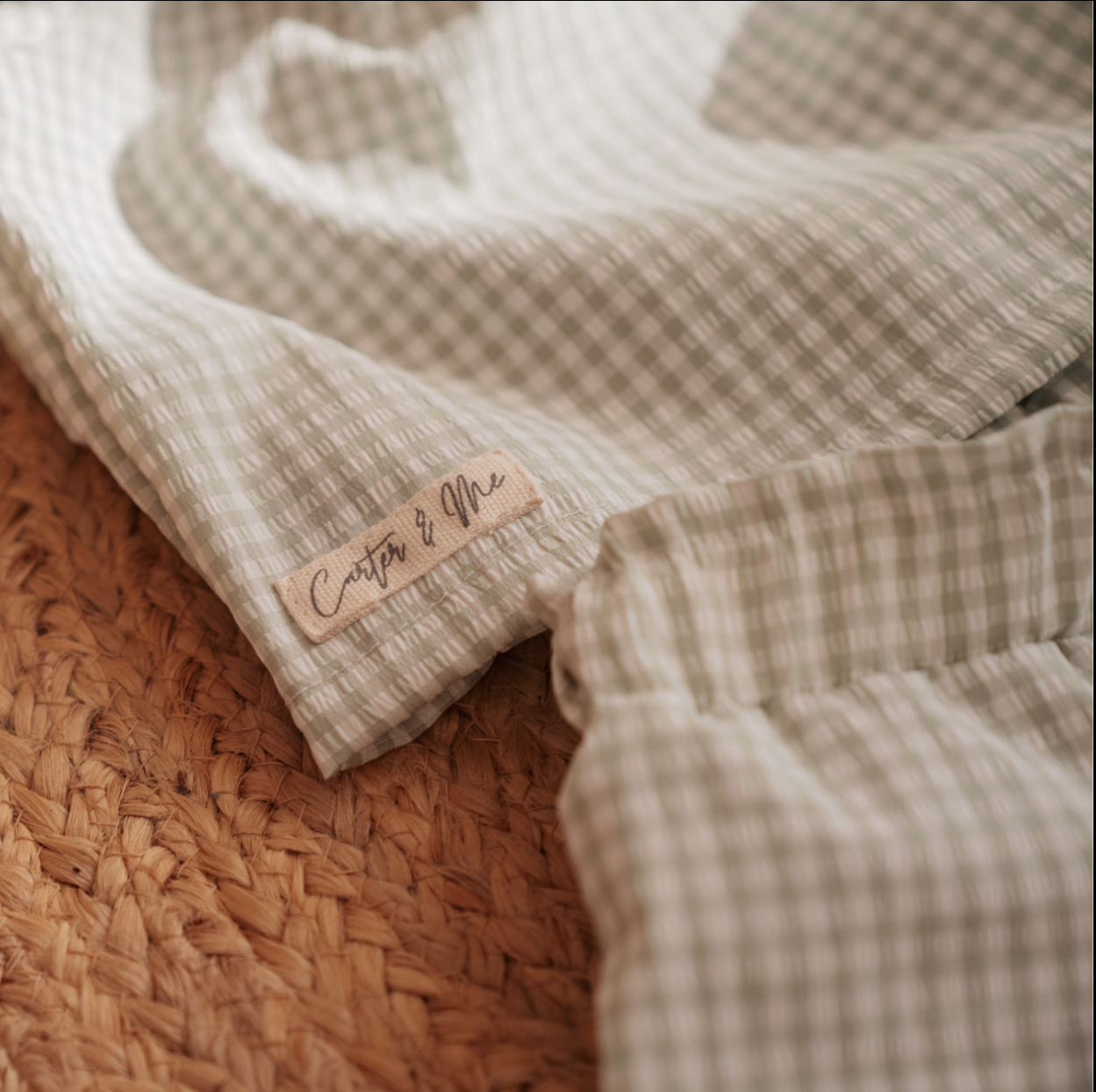 Wide-Leg Gingham Pants