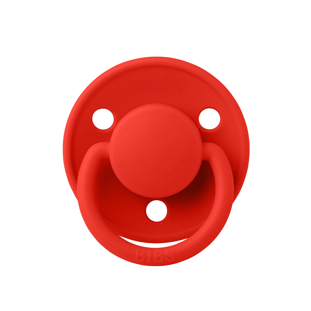 De Lux Latex BIBS Pacifier - Candy Apple