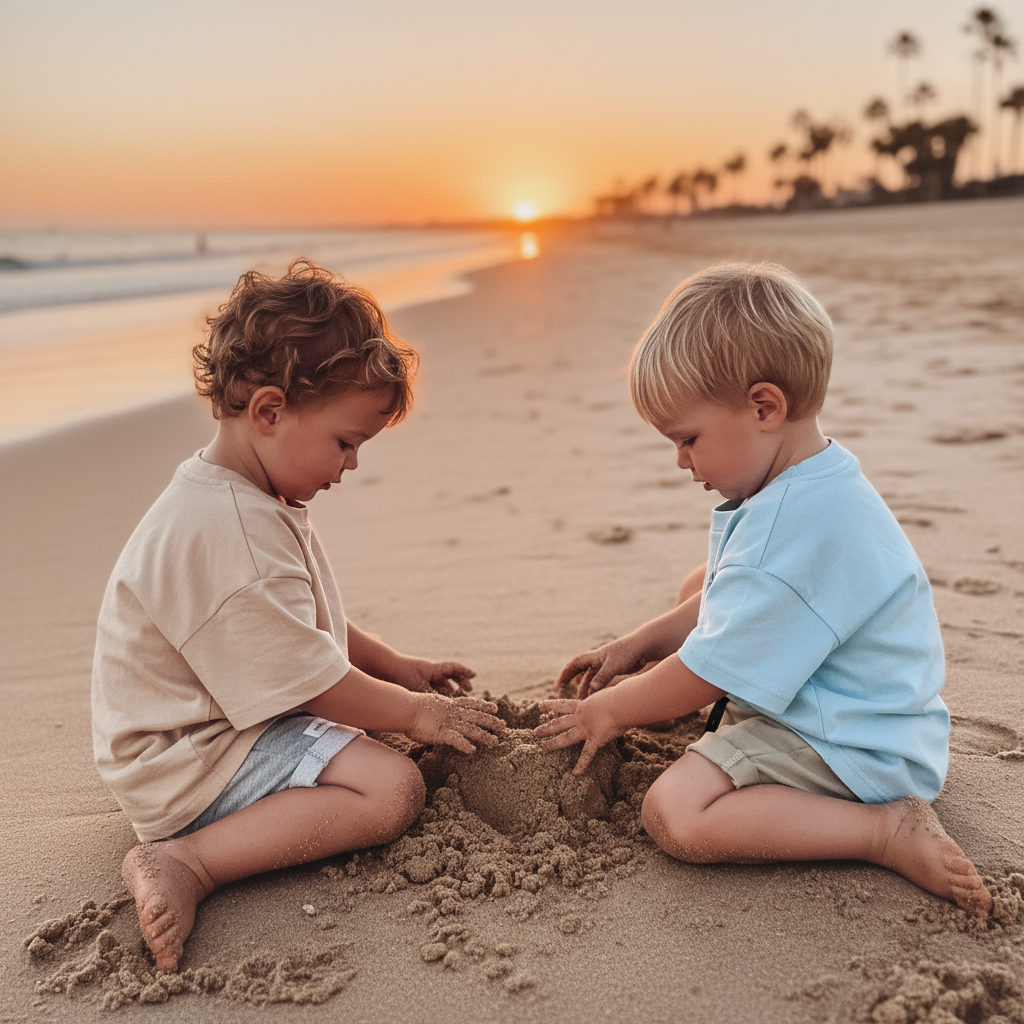 Toddler Hem Shorts (In Stock) - Charcoal Melange