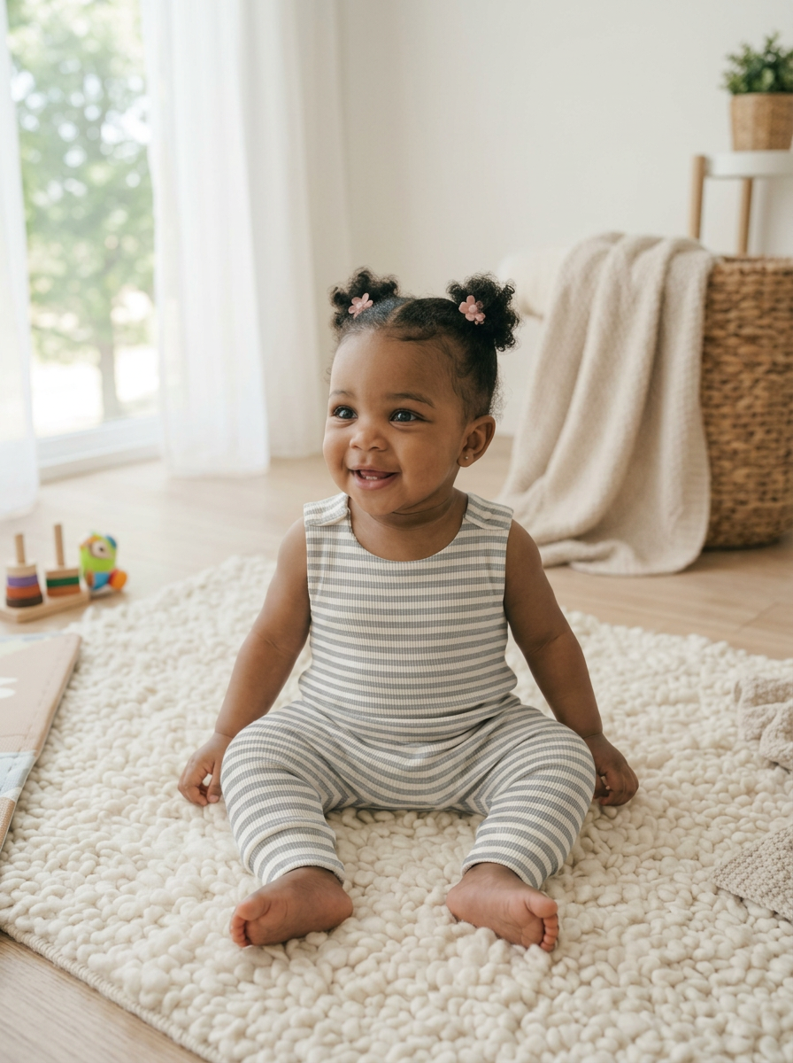 Toddler + Kids - Ribbed Harem Romper