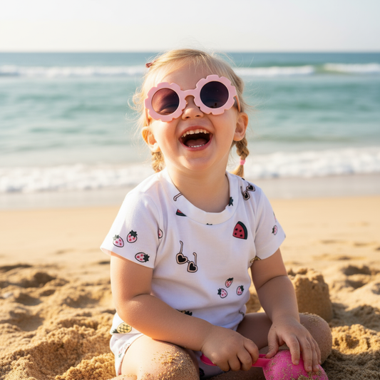 Toddler + Kids Summer Print Round Neck Tee