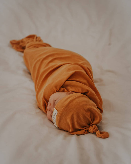 Stretch Swaddle Set + Beanie