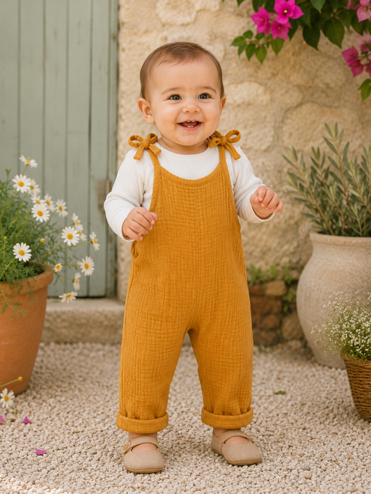Baby Muslin Tie Top Romper