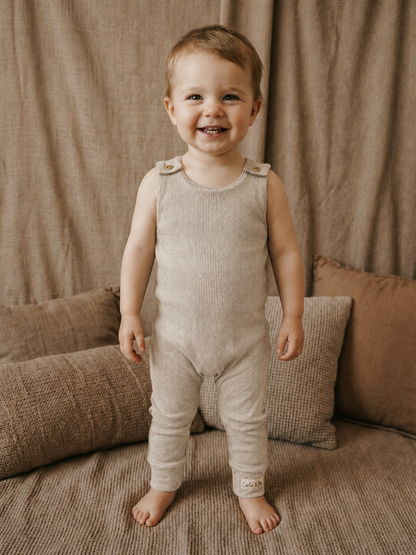 Toddler + Kids - Ribbed Harem Romper