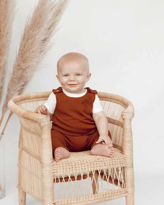 Baby Harem Romper - Solid Cotton