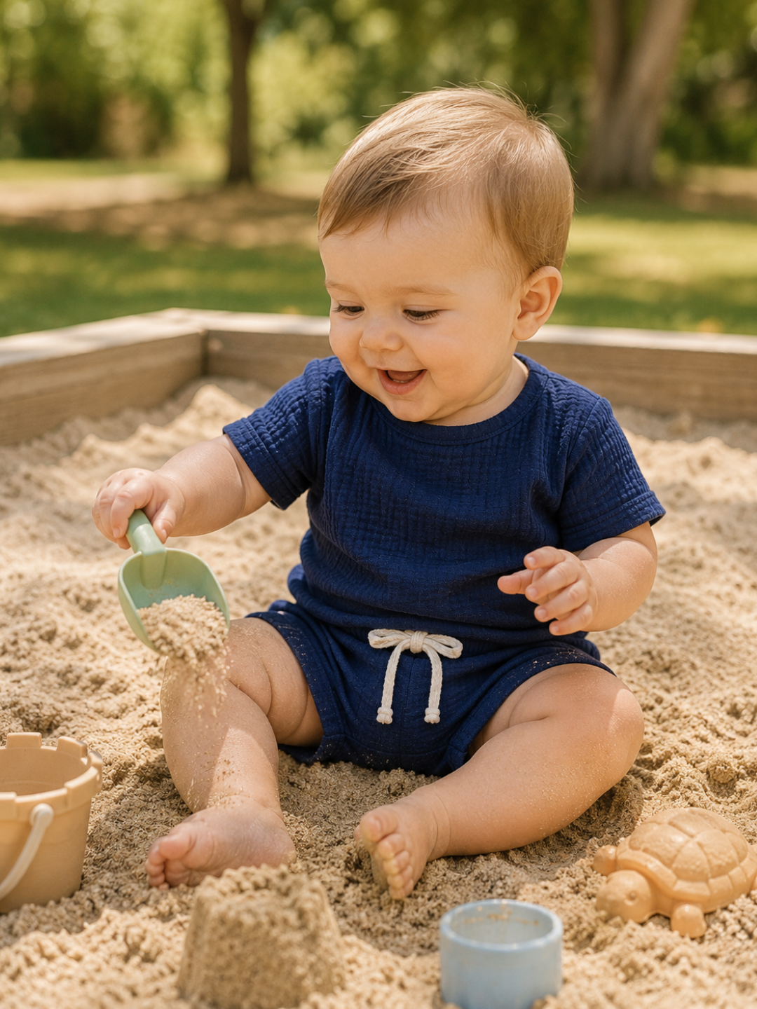 Baby Muslin Sailor Set