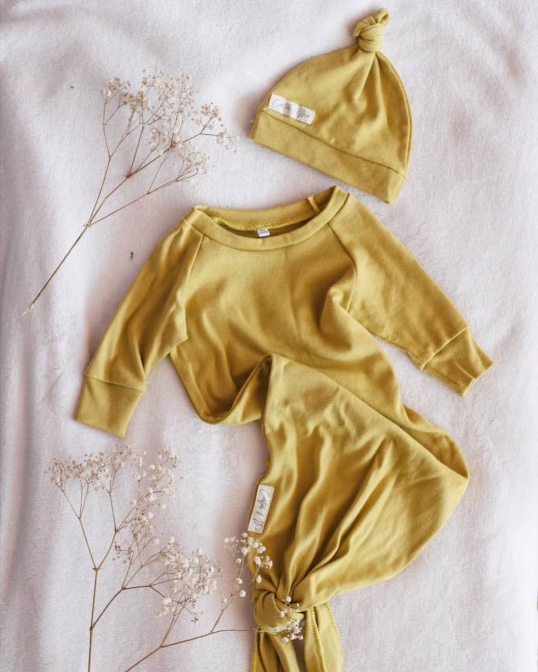 Newborn Gift Bundle | Knotted Tie Gown
