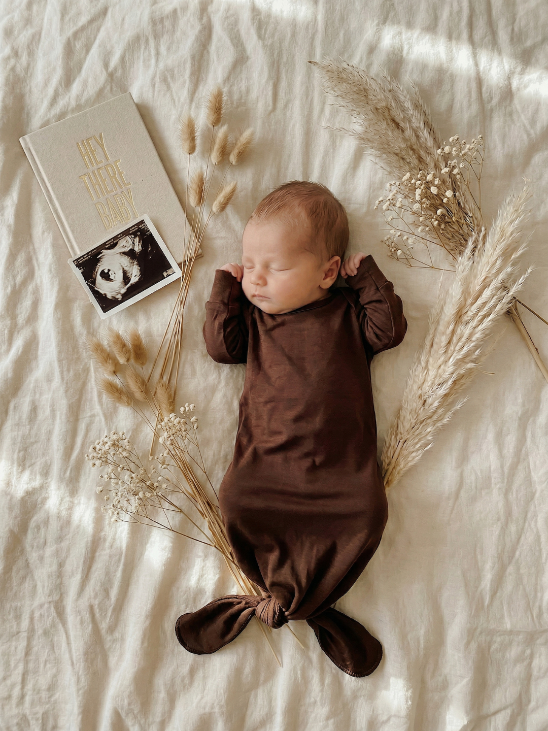 Baby - Solid Cotton Knotted Sleeper