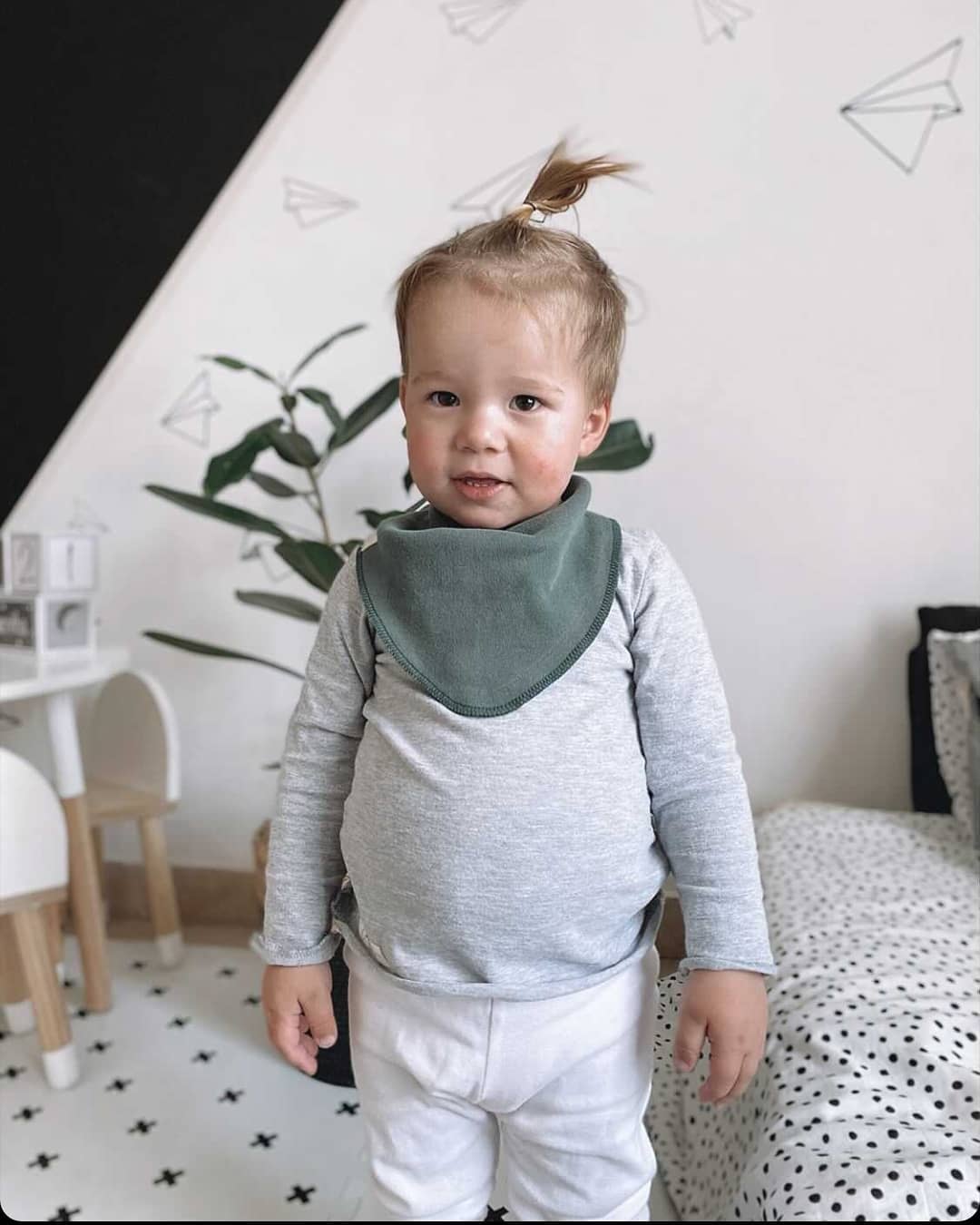 Solid Cotton Bandana Bib