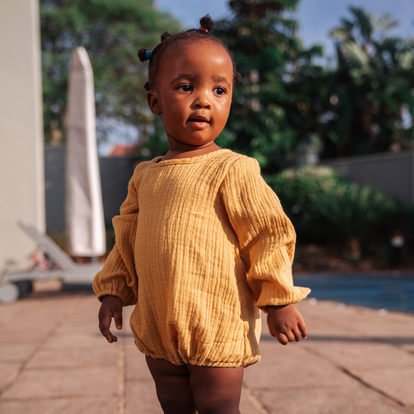 Toddler + Kids Muslin Long Sleeve Romper