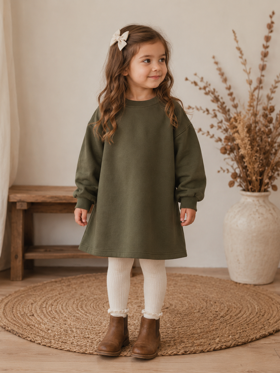 Toddler + Kids - Oversized Sweatshirt Dress