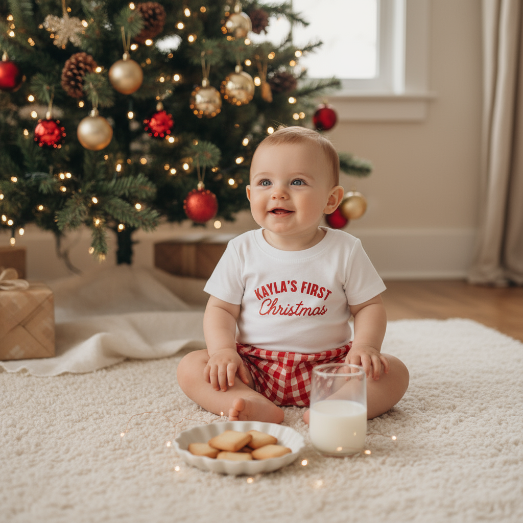 Christmas Baby Outfit – Personalised Name