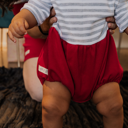 Baby Red + Grey Christmas PJ Set