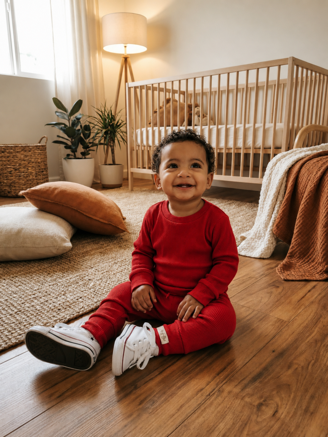 Toddler + Kids - Ribbed Tracksuit Set
