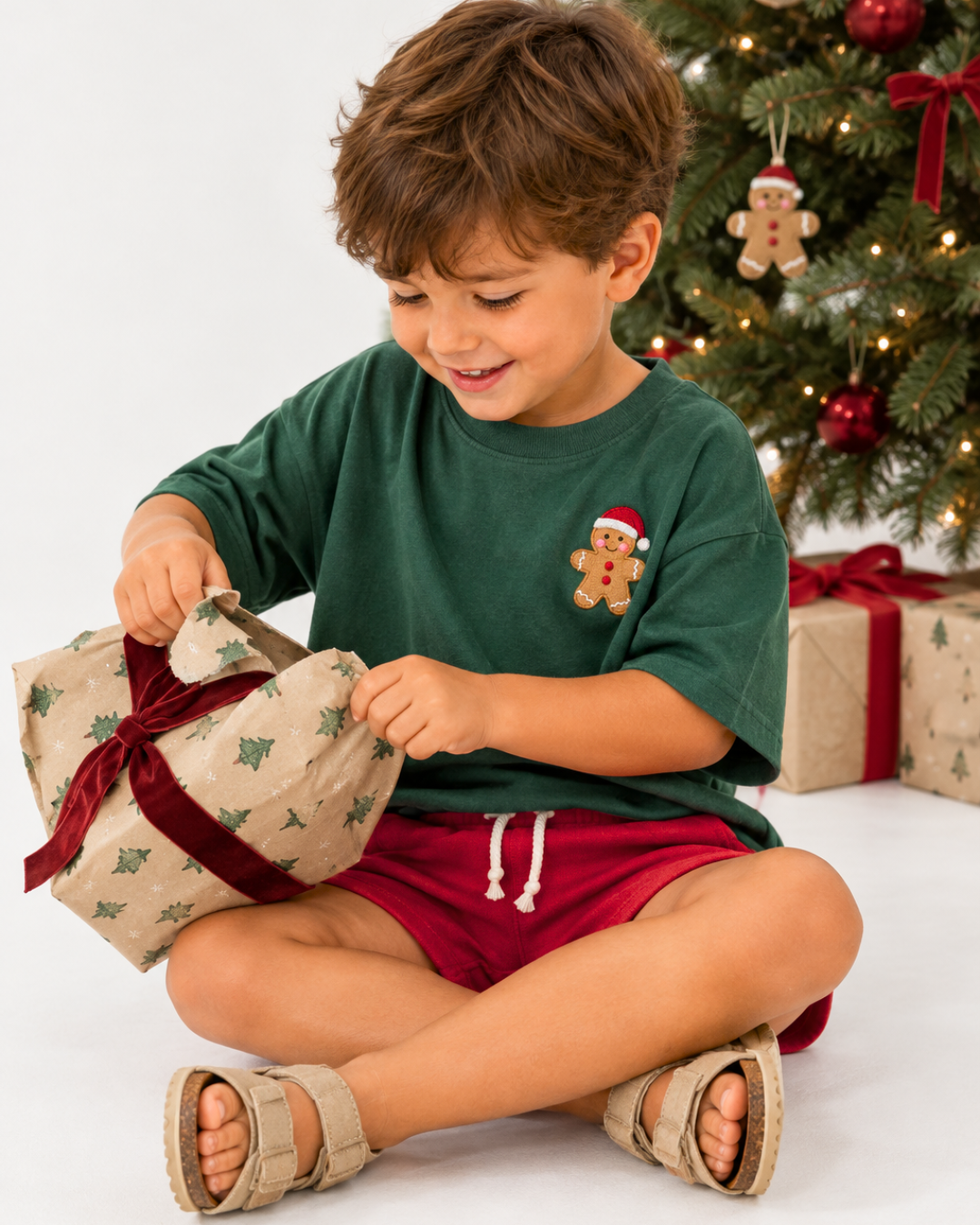 Christmas Coral Cove Tee + Harbour Shorts