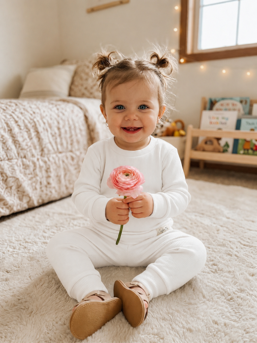 Toddler + Kids - Ribbed Tracksuit Set