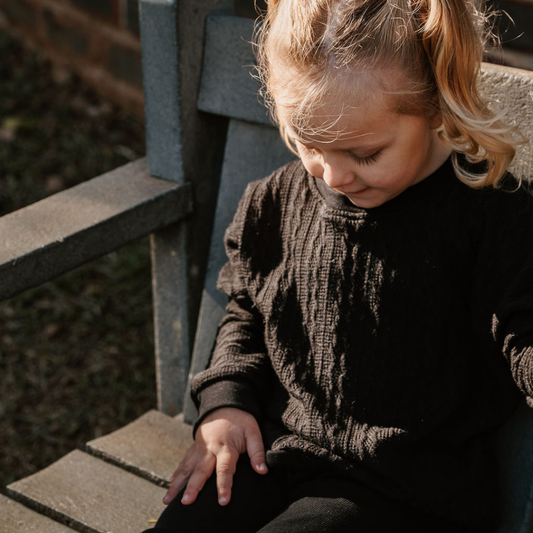 Toddler + Kids Cable Knit Sweater