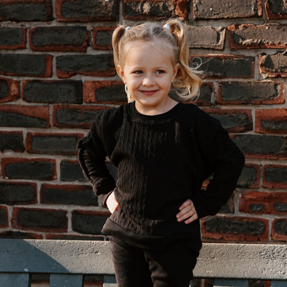 Toddler + Kids Cable Knit Sweater