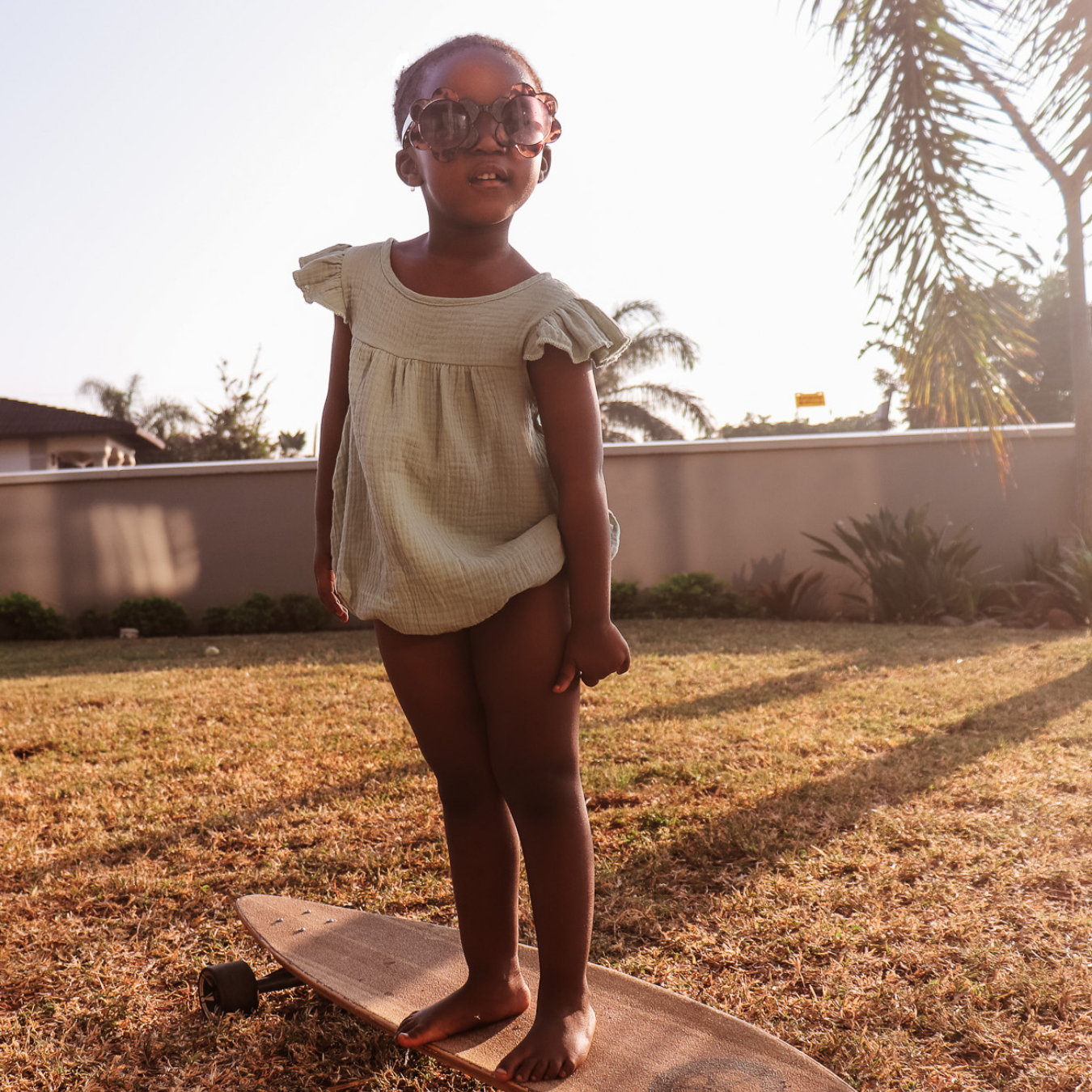 Toddler Muslin Frill Romper (Sale)