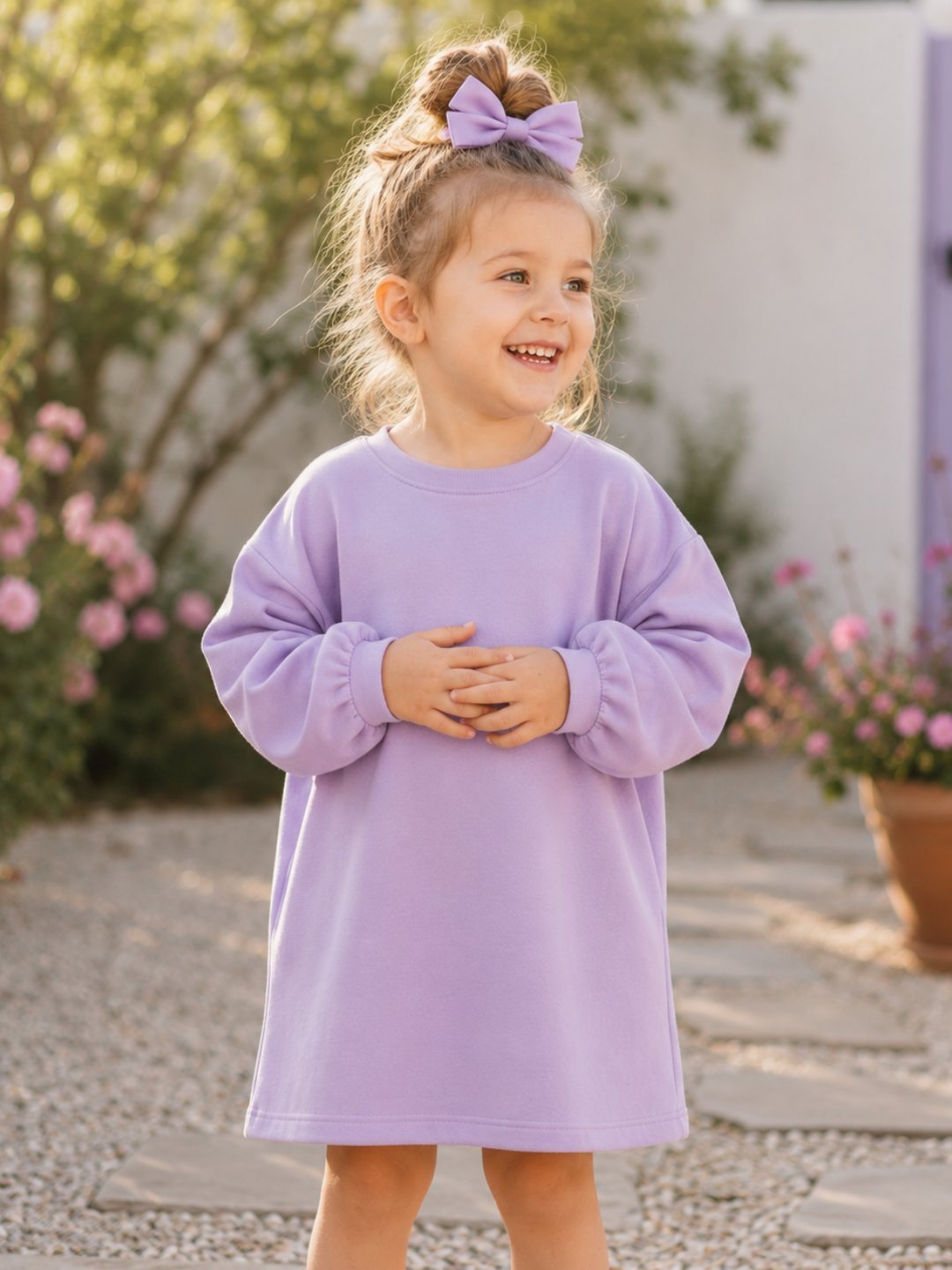 Toddler + Kids - Oversized Sweatshirt Dress