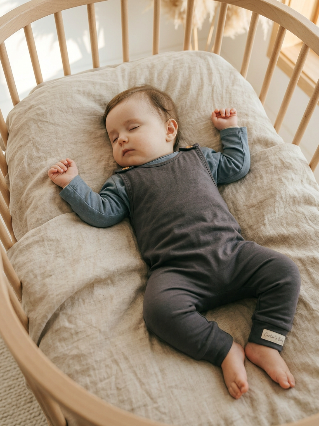 Baby - Plain Oversized Long-Sleeve Tee
