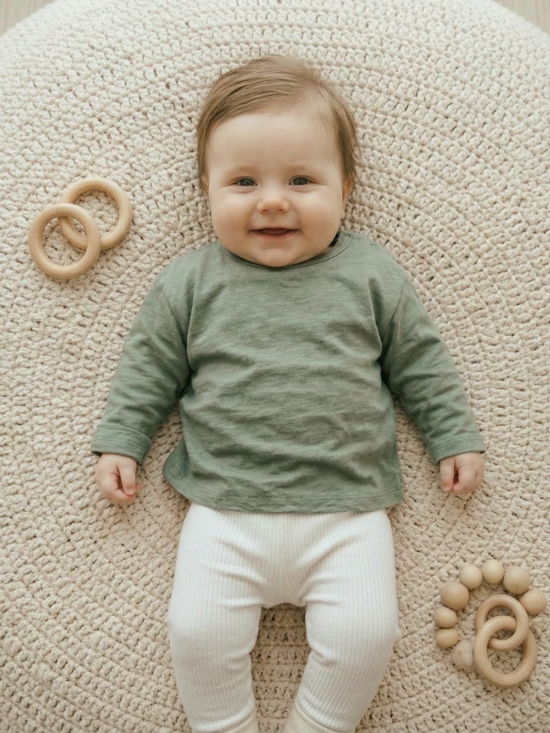 Baby - Plain Oversized Long-Sleeve Tee