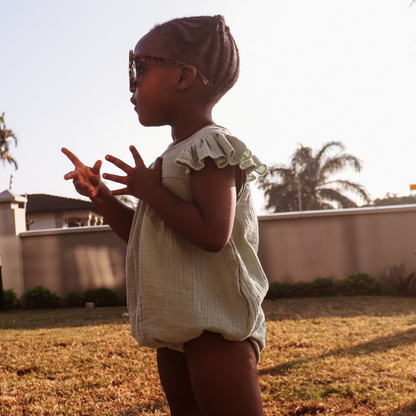 Toddler Muslin Frill Romper (Sale)