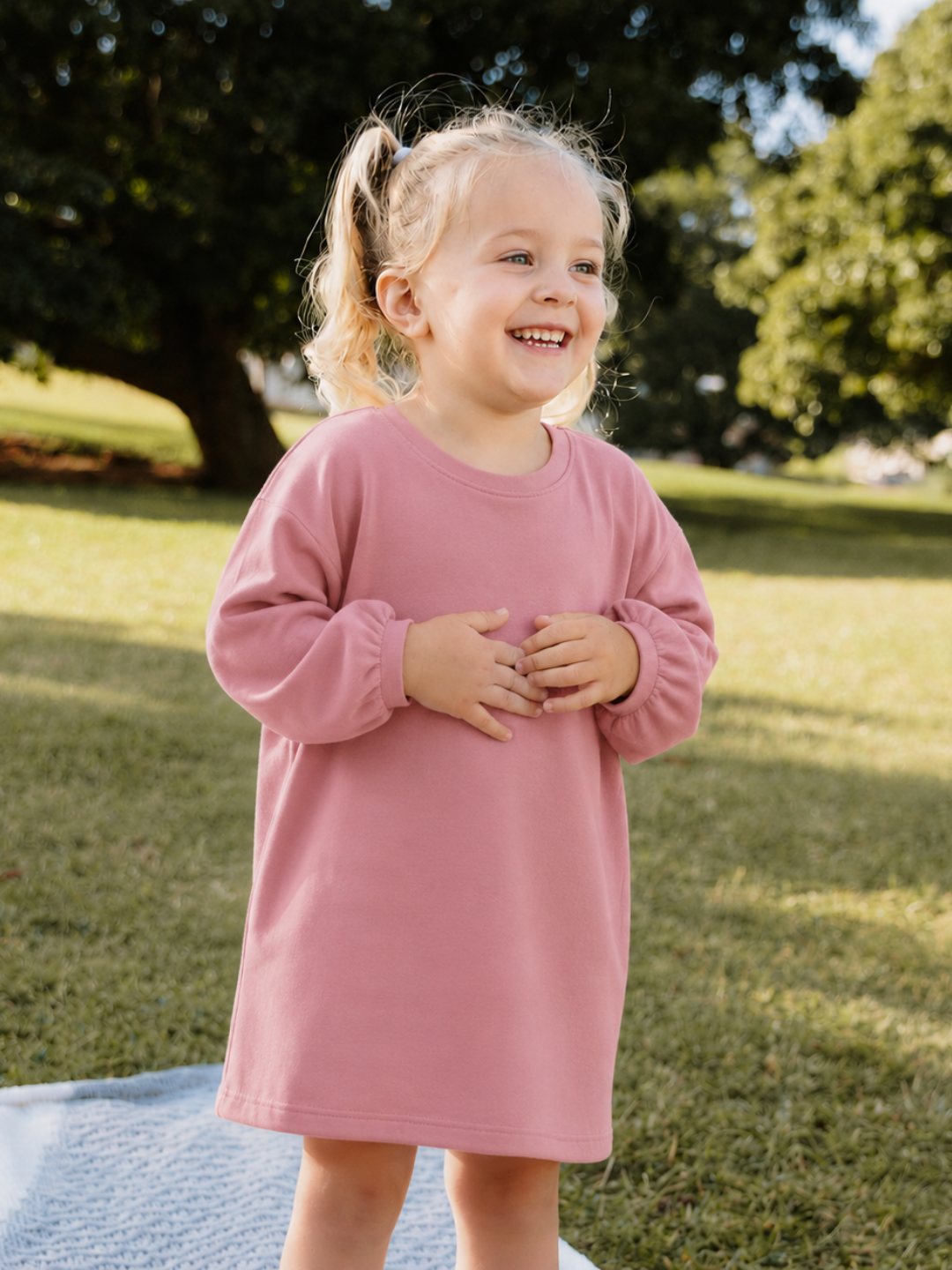 Toddler + Kids - Oversized Sweatshirt Dress