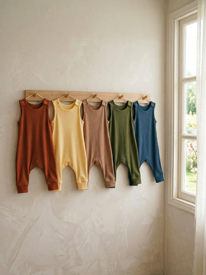 Toddler + Kids - Ribbed Harem Romper
