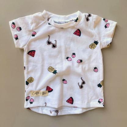 Toddler + Kids Summer Print Round Neck Tee